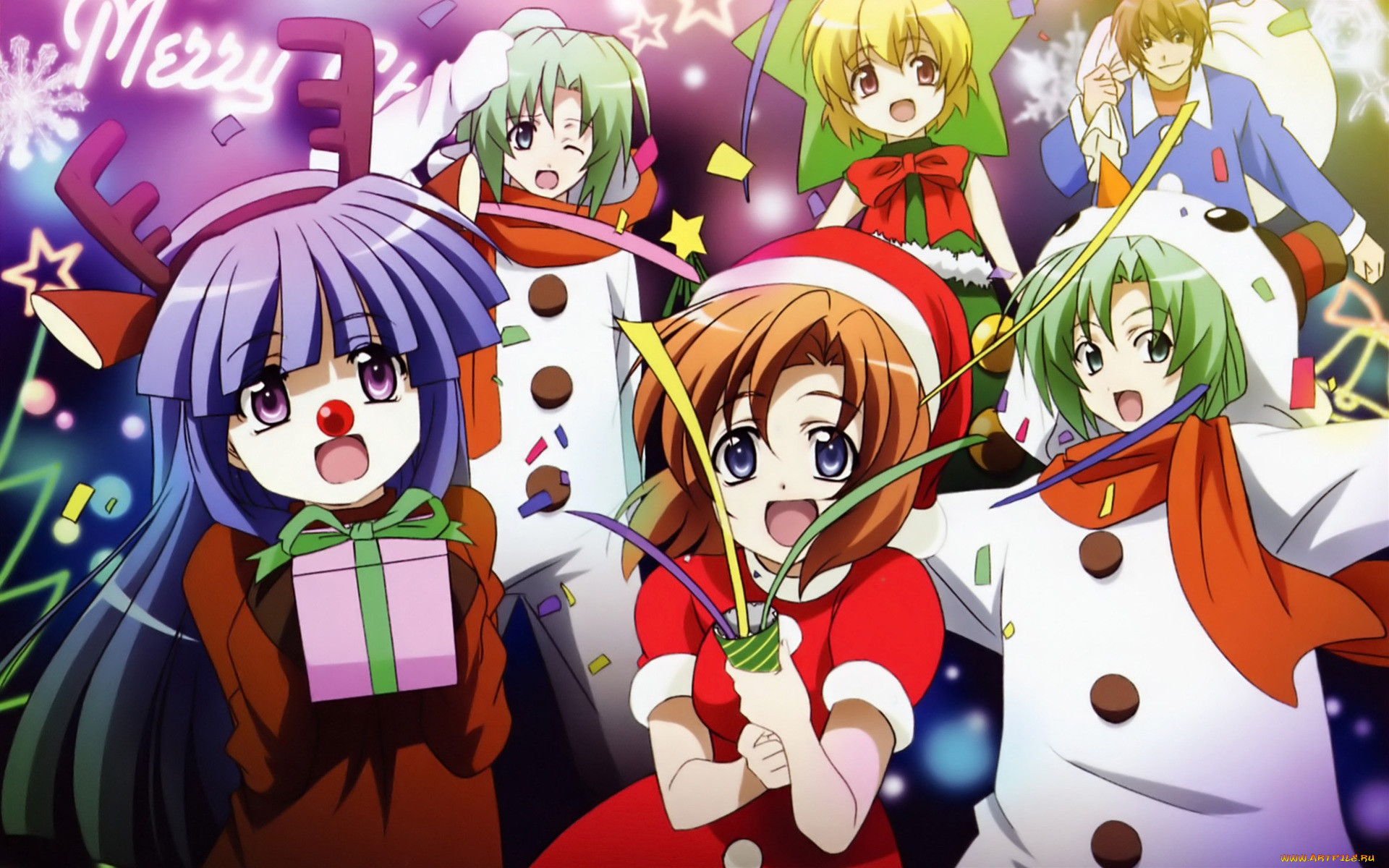, higurashi, no, naku, koro, ni, , ryuuguu, rena, furude, rika, sonozaki, mion, houjou, satoko, shion, maebara, keiichi